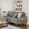 80''Modern Loveseat Sofa for Living Room,Small Couch with Cup Holder&Storage Bag for Bedroom Office,3-Seater with Plush Cushions&Sturdy Wood Frame - 2 of 4