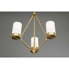 Progress Lighting Elevate 3-Light Chandelier, Glass, Polished Chrome, Trapezoidal Shades - 4 of 4