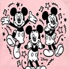 Girls' - Disney - Mickey & Friends Shirt Tail Raglan Graphic T-shirt - 2 of 3