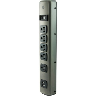 General Electric 5 Outlet Designer Brushed Nickel Surge  Protector