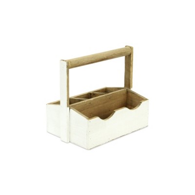 Cheung's Nicola Wooden Decorative Caddy - White