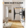 Perlegear Full Motion TV Wall Mount for 32-65" TVs up to 99 lbs, Tool-Free Tilt, Swivel & Extension, Max VESA 400x400mm, Fits 16"/12" Studs - 2 of 4
