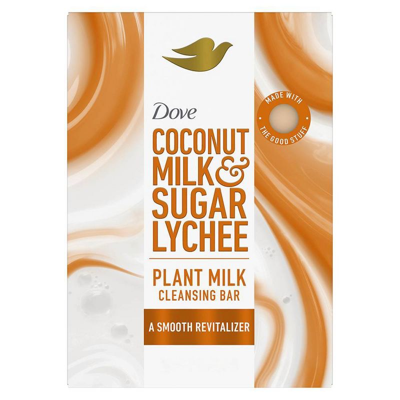 Dove Beauty Plant Based Bar Soap - Coconut Milk &#38; Sugar Lychee - 5oz, 3 of 13