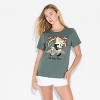 Women's Wild West Mickey Short Sleeve Graphic T-Shirt - Green - 2 of 3