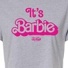 Women's - Barbie - It's Barbie Pink Cropped Graphic T-Shirt - 2 of 4
