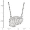 Black Bow Jewelry 14k White Gold Texas at El Paso Miners NCAA Necklace 18 Inch - 2 of 4
