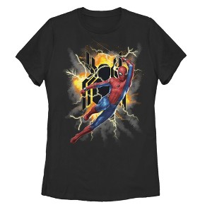 Women's Marvel Spider-Man: Far From Home Lightning Strike T-Shirt - 1 of 3