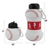 Maccabi Art: Collapsible 1 Liter Water Bottle - Baseball - 2 of 4