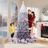 Acekool Snow Flocked Prelit Artificial Tree, Festive Decor for Home or Office - 2 of 4