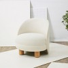 Gracelyn Boucle Accent Chair - SFV5123 - Ivory/Natural - Safavieh Couture - 2 of 4