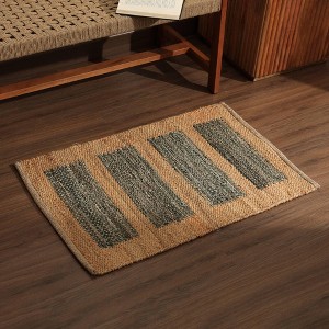 Okak Modern Stylish Accent Carpet Cotton Area Rug for Living Room,Bedroom,Small Size Indoor Easy-to-maintain Carpet - 1 of 4