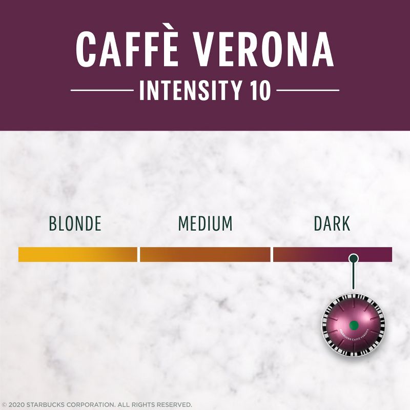 Starbucks by Nespresso&#160;Vertuo&#160;Line Pods Dark Roast Coffee Caffe Verona - 8ct, 4 of 10
