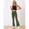 Allegra K Women's Vintage High Waist Stretch Denim Bell Bottoms Jean Pants - 3 of 4