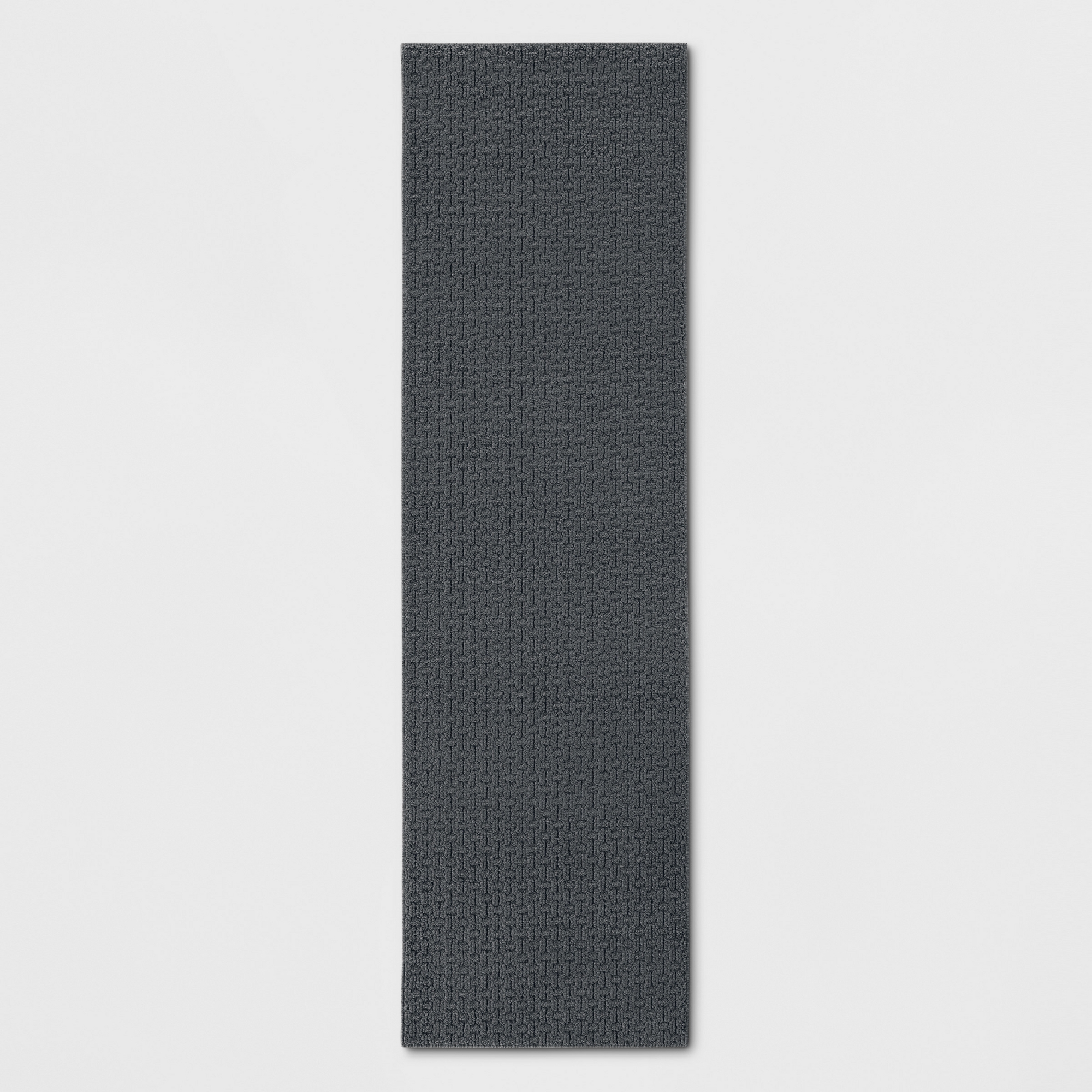 2'x7' Washable Solid Machine Tufted Runner Rug Gray - Threshold™