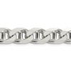 Black Bow Jewelry Men's 10.5mm Sterling Silver Solid Flat Cuban Anchor Chain Necklace - 4 of 4