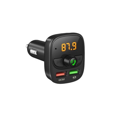 intern markering Vrijgevig Just Wireless Bluetooth Fm Transmitter - Black : Target