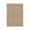 Orange Beige And Copper Geometric Washable Indoor Outdoor Area Rug - 3 of 4