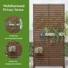 Wooakway Elegant Outdoor Vertical Garden Trellis with Hanging Planters, Metal Design for Patios and Gardens - 4 of 4