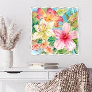 Amanti Art Tropical Island Florals by Cynthia Coulter Framed Wall Art Print - 1 of 4