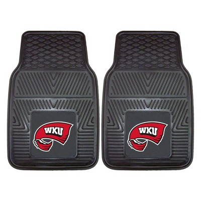 NCAA Western Kentucky Hilltoppers Vinyl Car Mat Set - 2pc