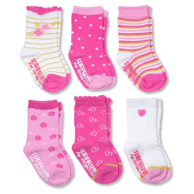 baby girl gripper socks