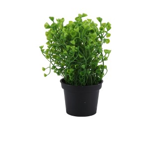 Unique Bargains Artificial Plants Bellflower Decorative Pot Plastic 3.74"x3.74"x10.63" 1 Pc - 1 of 4