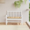 vidaXL Garden Bench Cushion Melange Beige 39.4"x19.7"x2.8" Fabric - 3 of 4