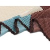 Allegra K Women's Pleated Contrast Color Block Rhombus Neck Scarf Neckerchief Bandana - 4 of 4