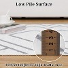 Modern Washable Geometric Area Rug, Low Pile Mat, Non Slip Non Shedding Carpet for Entryway Dining Room Office Living Room Bedroom, Gray 5*7ft - 4 of 4