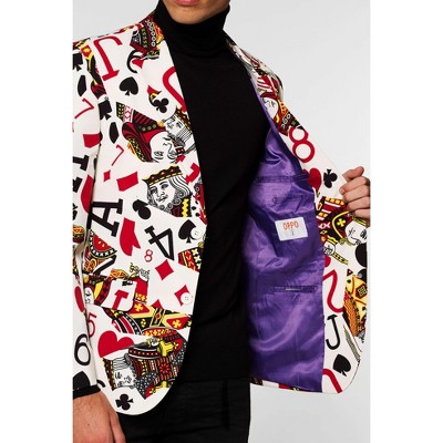 OppoSuits Men's Blazer - Official DC Comics Batman vs Joker Suit Jacket - Purple - Green - Warner Brothers Costume - Size 38 — фото 4
