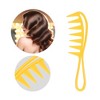 Unique Bargains Anti Static Hair Comb Wide Tooth for Thick Curly Hair Hair Care Detangling Comb For Wet and Dry 3 Pcs - 2 of 4
