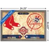Trends International MLB Rivalries - New York Yankees vs Boston Red Sox Framed Wall Poster Prints - 3 of 4