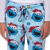 Sesame Street Cookie Monster Pajamas Women's Fleece Lounge Sleep Pants - 3 of 4