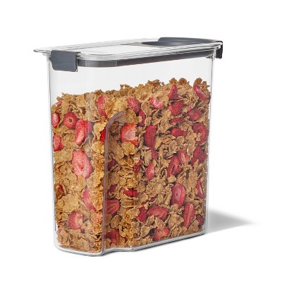 Rubbermaid Brilliance Pantry 18 Cup Cereal Keeper: Clear Plastic Food Storage Container, Dishwasher & Freezer Safe, 3 of 7