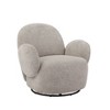 CAVINAS Polyester Swivel Accent Chair with Mid-Height Backrest,Upholstered Swivel Living Room Chair,Reading Chairs for Living Room - 4 of 4