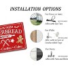 Lomsoe Always Fresh Gingerbread Bakery Tin Sign Funny Christmas Metal Signs Retro Santa Sign Christmas Wall Art Decor For Home Cafe 8x12 Inch - 4 of 4