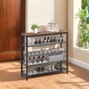 Shoe Rack, 5-Tier Shoe Storage Organizer with 4 Metal Mesh Shelves£¬Entryway large shoe rack - 4 of 4