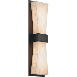 AFX Aberdeen 19" High Espresso LED Wall Sconce with Jute Shade - 1 of 1