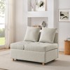 VYNXARIA Convertible Sleeper Sofa Chair Adjustable Backrest Recliner,Modern Linen Fabric for Living Room for Tight Spaces - 2 of 4