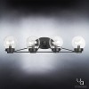 Urban Ambiance Luxury Contemporary Bathroom Vanity Light,  6.5"H x 31.125"W,  Midnight Black Finish, UHP2708 - 3 of 4