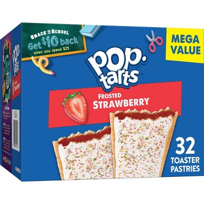 Pop-Tarts Frosted Strawberry Pastries - 32ct / 54.1oz