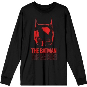 Batman Movie Silhouette Men's Black Long Sleeve Tee - 1 of 2
