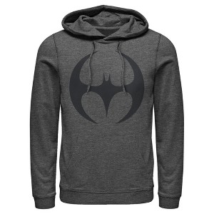 Men's Batman Logo Modern Wing Curve Pull Over Hoodie - 1 of 3