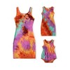 PATPAT Family Matching Summer Dresses  Mommy and Me Tie-Dye Women Girls Bodycon Party Club Tank Dresses - 2 of 4