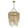 Savoy House Bremen 4 - Light Pendant in  Warm Brass/Natural Rattan - 4 of 4