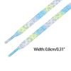INSPIRE CHIC Leopard Multicolor Tie Dye Gradient Flat Shoelaces Sports Sneakers 2 Pairs - 3 of 4
