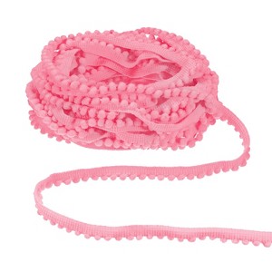 Unique Bargains Nylon Multipurpose Use Lightweight Good Elasticity Ball Fringe Trim - 1 of 4
