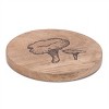 Mushroom Etched Mango Wood Coaster (Set of 4) - 3 of 4