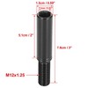 Unique Bargains 2" Gear Shift Knob Extender Extension Lever for Subaru WRX 13-19 M12X1.25 Black 1pc - 3 of 4