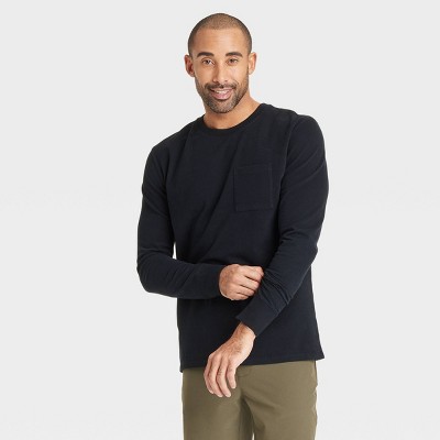 Men's Vintage Long Sleeve Pocket T-Shirt - Goodfellow & Co™